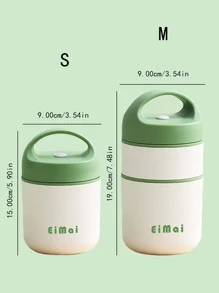 1 件 304 不锈钢迷你午餐盒，厨房，圣诞礼物，学校用品 - 薄荷綠 - 查看 2