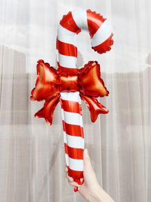 5 件红色拐杖糖和棒状气球套装， - 紅色 - 查看 3