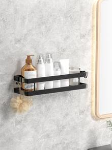 1入組免打孔浴室儲物架 - 黑色 - 查看 9