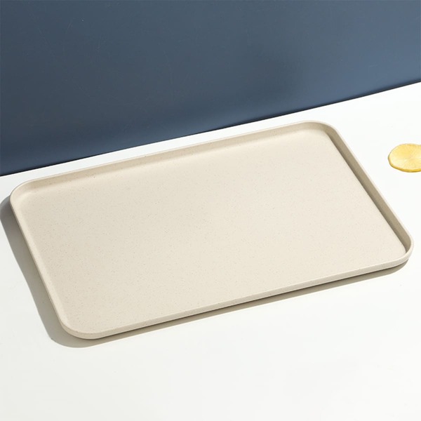 1pc Rectangular Serving Tray, Small Size (6*9 Inch), Plastic Dinnerware Tray For Restaurant, Kindergarten, Home Use, Kitchen Supplies Back To School