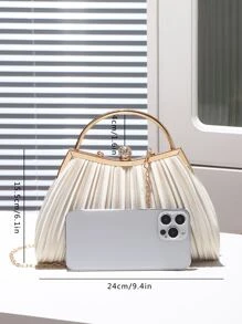 Glitter Bling,Shiny Glamorous,Elegant,Exquisite Glitter Rhinestone Decorated Fashion Clutch Bag With Metal Chain For Evening Party Dinner Bag,Evening Bag For Party Girl,Woman,For Female Perfect For Party,Wedding,Prom,Dinner/Banquet,For Best Gift For Women