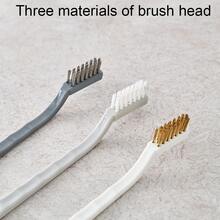 3入組廚房爐灶頑固污漬清潔刷套裝,包括鋼絲刷,尼龍刷和銅絲刷