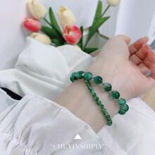 OMID 1 Miếng Đúng mốt 925 sterling bạc Ngọc Vòng tay Thích hợp Đối với Của phụ nữ Mặc hàng ngày - Vòng đeo tay - Xem 2
