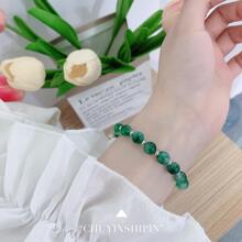 OMID 1 Miếng Đúng mốt 925 sterling bạc Ngọc Vòng tay Thích hợp Đối với Của phụ nữ Mặc hàng ngày - Vòng đeo tay - Xem 6