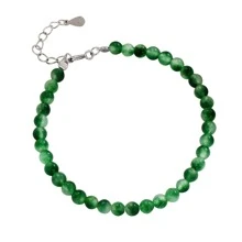 OMID 1 Miếng Đúng mốt 925 sterling bạc Ngọc Vòng tay Thích hợp Đối với Của phụ nữ Mặc hàng ngày - Vòng đeo tay - Xem 10