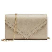 BOSTANTEN Clutch Purses For Women Small Purses Formal Evening Bags Crossbody Handbags For Wedding Party Prom - Beige - View 2