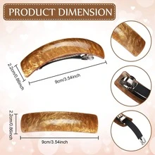 6 Piezas/set Pinza De Resorte Multicolor, Perfecta Para Coletas Y Todo Tipo De Peinados - Multicolor - Ver 2