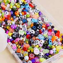 Yiwu Qiyou Accessories Co., LTD 1入組隨機可愛表情圓形DIY珠子 - 20g-100pcs-1套 - 查看 8