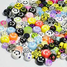 Yiwu Qiyou Accessories Co., LTD 1入組隨機可愛表情圓形DIY珠子 - 20g-100pcs-1套 - 查看 2
