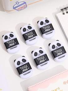 1 件二合一创意文具修正带和铅笔刀橡皮擦，多功能返校用品和学生礼物 - 彩色 - 查看 2