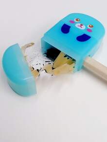 1pc Văn phòng phẩm sáng tạo 2 trong 1 Băng xóa & Gọt bút chì Tẩy đa chức năng, Quà tặng cho học sinh trở lại trường, Đồ dùng văn phòng - Xem 6