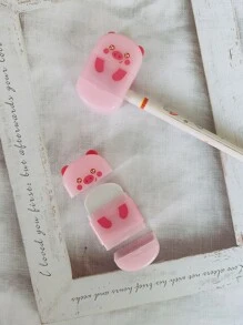 1pc Văn phòng phẩm sáng tạo 2 trong 1 Băng xóa & Gọt bút chì Tẩy đa chức năng, Quà tặng cho học sinh trở lại trường, Đồ dùng văn phòng - Xem 1