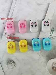 1pc Văn phòng phẩm sáng tạo 2 trong 1 Băng xóa & Gọt bút chì Tẩy đa chức năng, Quà tặng cho học sinh trở lại trường, Đồ dùng văn phòng - Xem 4