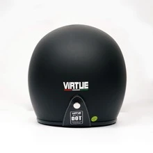 Xe máy Mũ sắt của lính , Điện lực Giao thông công cụ Mũ sắt của lính , Phong cách Vintage , Bên trong Kính che mặt , Một nửa Mặt Bong bóng Kính che mặt , Mũ bảo hiểm , Giường đôi tiêu chuẩn D Khóa - màu đen - Xem 6