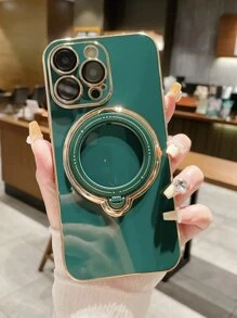 Ốp lưng & bao da điện thoại Với Thiết kế Máy ảnh Giá đỡ chuông điện thoại - màu xanh lá - Xem 1