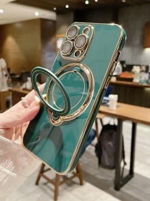 Ốp lưng & bao da điện thoại Với Thiết kế Máy ảnh Giá đỡ chuông điện thoại - màu xanh lá - Xem 2