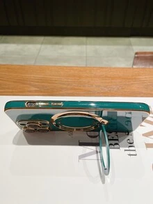 Ốp lưng & bao da điện thoại Với Thiết kế Máy ảnh Giá đỡ chuông điện thoại - màu xanh lá - Xem 5