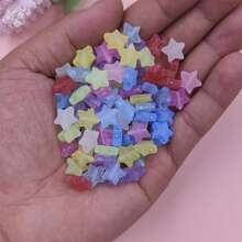 50入組/套星星DIY首飾配件 - 彩色 - 查看 3