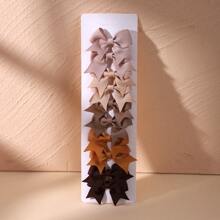 10入組糖果彩色蝴蝶形髮夾簡約風髮夾適用於小女童,馬尾配件 - 彩色 - 查看 1