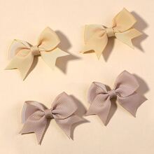 10入組糖果彩色蝴蝶形髮夾簡約風髮夾適用於小女童,馬尾配件 - 彩色 - 查看 3