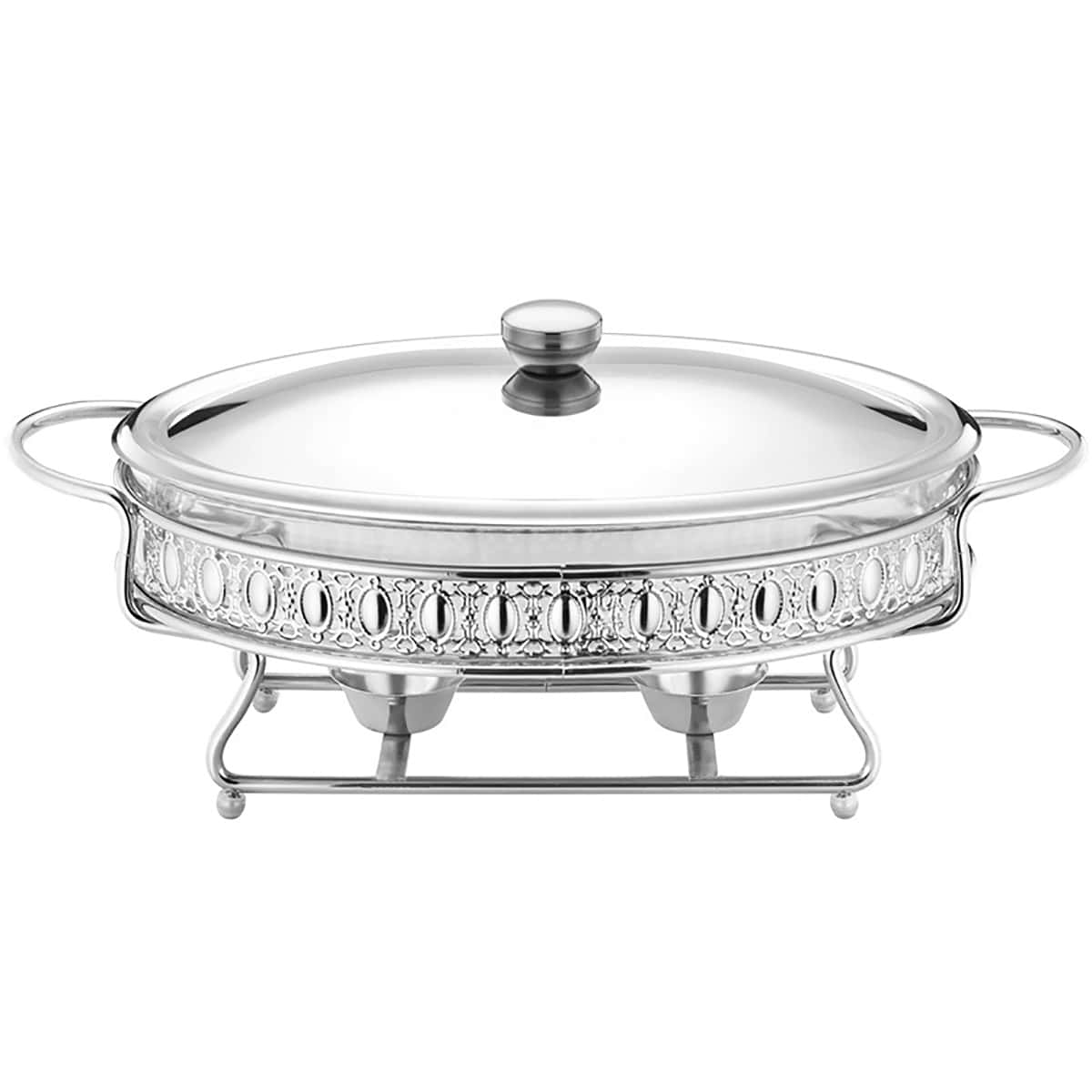 egg-shaped-food-heating-container-gold-glass-self-service-meal-stove