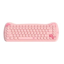 AJAZZ 3060i 無線藍牙鍵盤 iPad 手機平板可攜式 84鍵 女孩可愛 - 綠色 - 查看 6