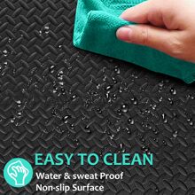 Eva Gym Floor Mat, Non-slip, Easy To Clean, Multi-functional, Suitable For Fitness, Yoga, Pilates - Black - View 4