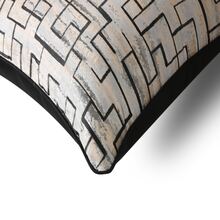 北歐風黑色條紋圖案提花設計靠枕類套帶現代簡約風格,合適的適用於沙發,客廳,正方形靠墊套不附帶枕頭芯,可定制:30x50cm,45x45cm,50x50cm,60x60cm - 黑色 - 查看 4