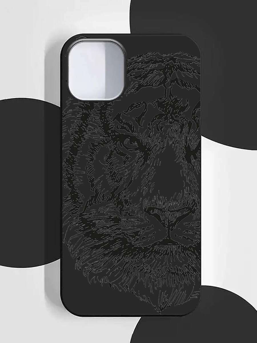 適用於蘋果/三星型號的黑色手機殼 - 黑色 - 查看 1