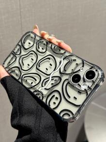 全屏笑脸设计手机保护壳适用于 Apple iPhone 16、15、14、13、12、11 Pro Max - 彩色 - 查看 4