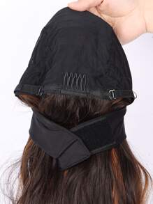 合成纤维圈形假发，P4/30挑染假发，渐变金色假发，适合卷发，无胶假发，派对及日常佩戴假发 - 間色 - 查看 7