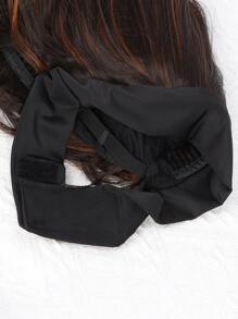 合成纤维圈形假发，P4/30挑染假发，渐变金色假发，适合卷发，无胶假发，派对及日常佩戴假发 - 間色 - 查看 5