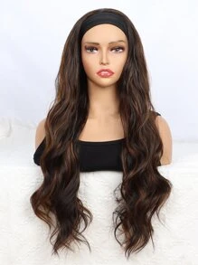 合成纤维圈形假发，P4/30挑染假发，渐变金色假发，适合卷发，无胶假发，派对及日常佩戴假发 - 間色 - 查看 3