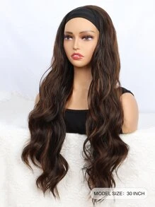 合成纤维圈形假发，P4/30挑染假发，渐变金色假发，适合卷发，无胶假发，派对及日常佩戴假发 - 間色 - 查看 2