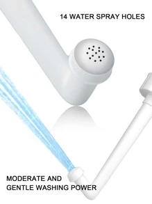 450ml便攜廁所坐浴盆瓶帶防滑設計,A必備清潔工具適用於個人 - 藍色 - 查看 3
