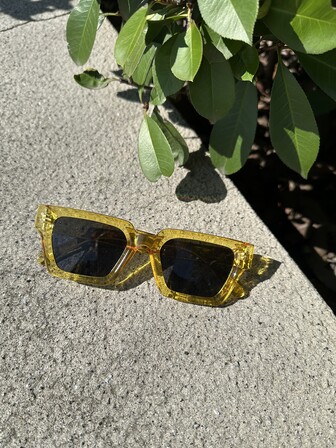 Men's Fashion Square Small Frame Anti-glare Sunglasses