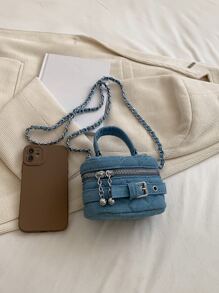 CONTAINEVERY حقيبة خفيف الوزن , محمول , لطيفة ميني حجر الراين نمط مقبض سلسلة برميل الى جامعة طالب , ذوي الياقات البيضاء عامل ممتاز للعمل , اعمال , يسافر يوميا الى العمل , التسوق للفتيات المراهقات نساء