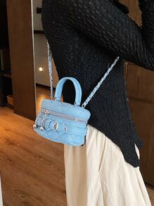 CONTAINEVERY حقيبة خفيف الوزن , محمول , لطيفة ميني حجر الراين نمط مقبض سلسلة برميل الى جامعة طالب , ذوي الياقات البيضاء عامل ممتاز للعمل , اعمال , يسافر يوميا الى العمل , التسوق للفتيات المراهقات نساء