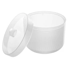 Nail Art White Grinding Head Cleaning & Disinfecting Box With Filter & High Temperature Soaking Function Case Organizer With Strainer - White - View 2