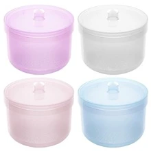 Nail Art White Grinding Head Cleaning & Disinfecting Box With Filter & High Temperature Soaking Function Case Organizer With Strainer - White - View 6