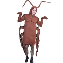 1 pieza Disfraz cucaracha cosplay para mascarada fiesta - Marrón - Ver 1