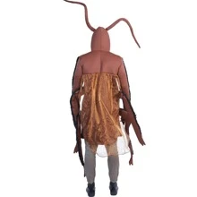 1 pieza Disfraz cucaracha cosplay para mascarada fiesta - Marrón - Ver 2