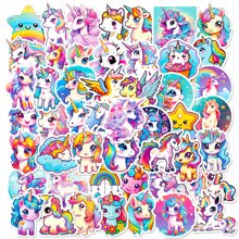 100 Stücke Einhorn Aufkleber, bunte, wasserfeste Vinyl Aufkleber für Hydroflaschen, Wasserflaschen, Laptops, Koffer, Kühlschränke, Gepäck, Handys, Frühlingsdekoration, Geschenkverpackung, Muttertag, süße Aufkleber für Teenager, Erwachsene, Schulmaterial, Rückkehr zur Schule