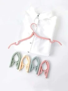 8入組多色旅行衣架,可折疊便攜的衣架,旅行配件,可折疊嬰兒衣服晾衣架,適用於家庭和旅行 - 彩色 - 查看 7