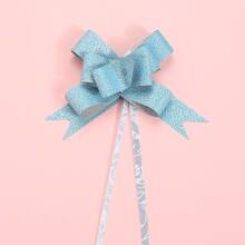 10入/包30mm寬緞帶蝴蝶結和手綁禮盒裝飾花,適用於婚禮、汽車、房間裝飾