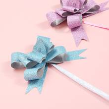 10入/包30mm寬緞帶蝴蝶結和手綁禮盒裝飾花,適用於婚禮、汽車、房間裝飾