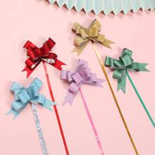 10入/包30mm寬緞帶蝴蝶結和手綁禮盒裝飾花,適用於婚禮、汽車、房間裝飾