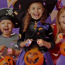 5/10/50PCS/Set Halloween LED Rings Light Horror Pumpkin Ghost Spider Glow Finger Rings For Halloween Christmas Party Cosplay Supplies - Random Mix - View 3