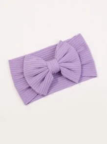 3pcs Màu thuần Sọc Rộng Băng đô Và Màu thuần Nơ Băng đô Đối với Trẻ em - Nhiều màu - Xem 4