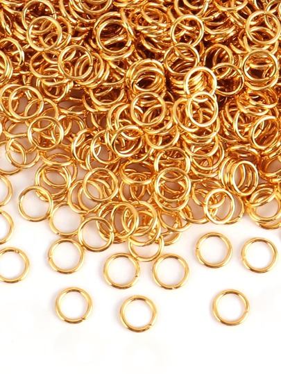 100-200 יחידות פלדת אל-חלד פתוח קפוץ טבעות מפוצל טבעות להתחבר ל DIY תכשיטים הֲכָנָה אקססוריז מכירה סיטונאית אספקה